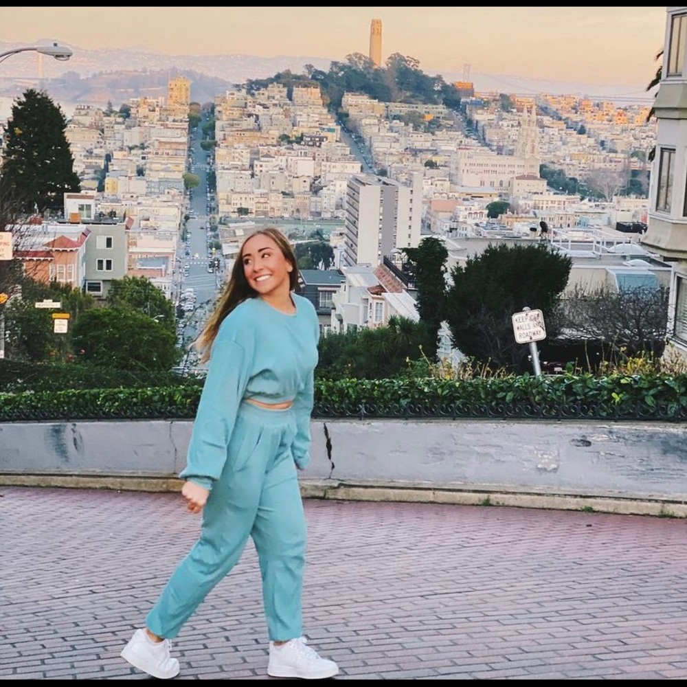 Matching blue lounge set